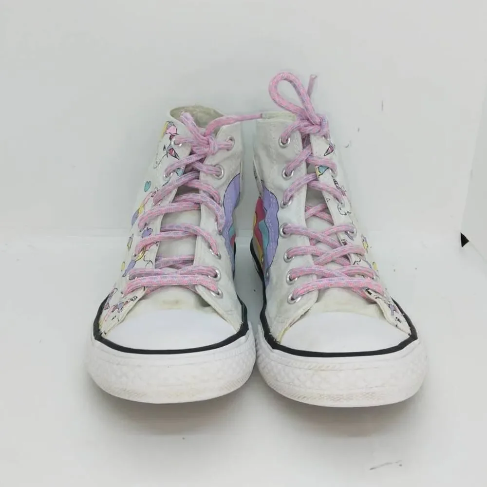 Converse Chuck Taylor Girls Unicorn Hi Top Multi Color Sneakers - sz. 3